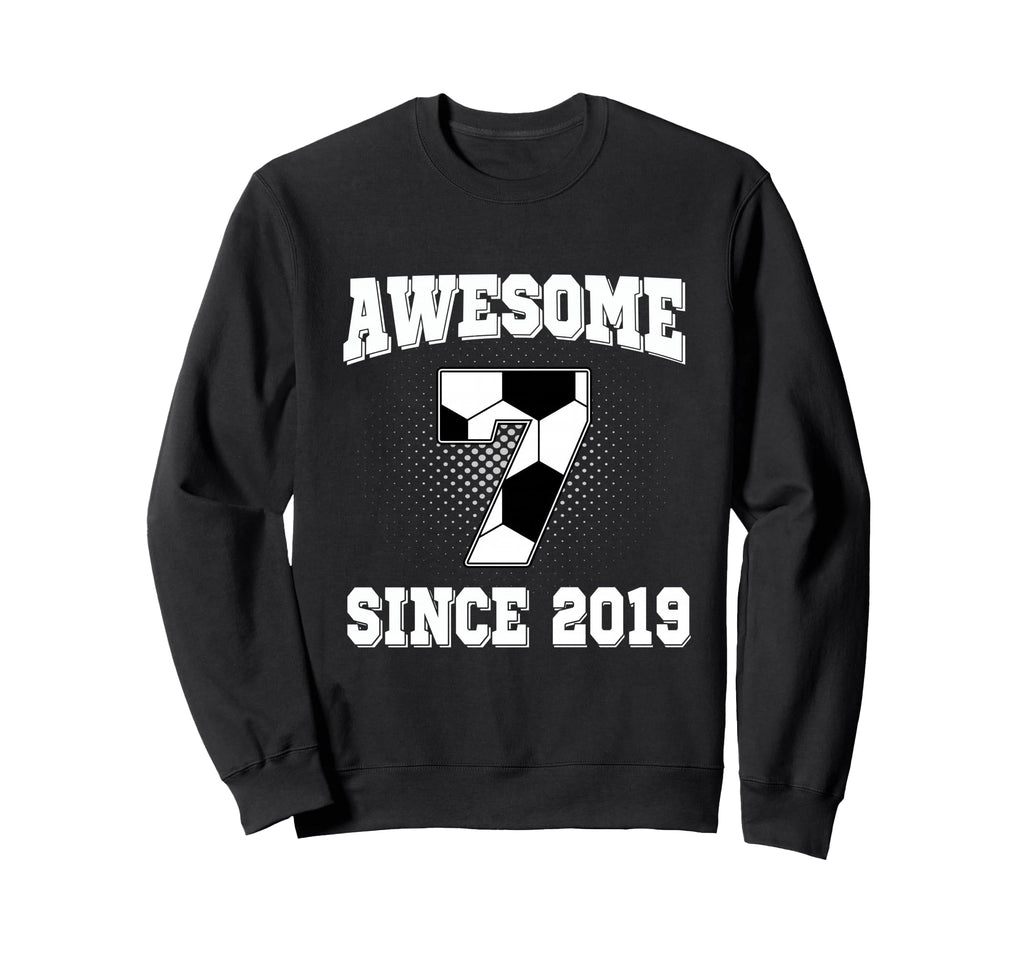 7Th Birthday Soccer 7 Years Old Sweatshirt - Trendy Graphic Men Women - T-Shirt, Sweatshirt, Hoodie