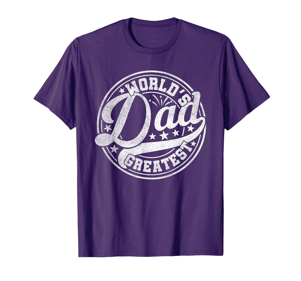 Worlds Greatest Dad Funny Fathers Day T-Shirt - Custom Art Print Men Women - T-Shirt, Sweatshirt, Hoodie