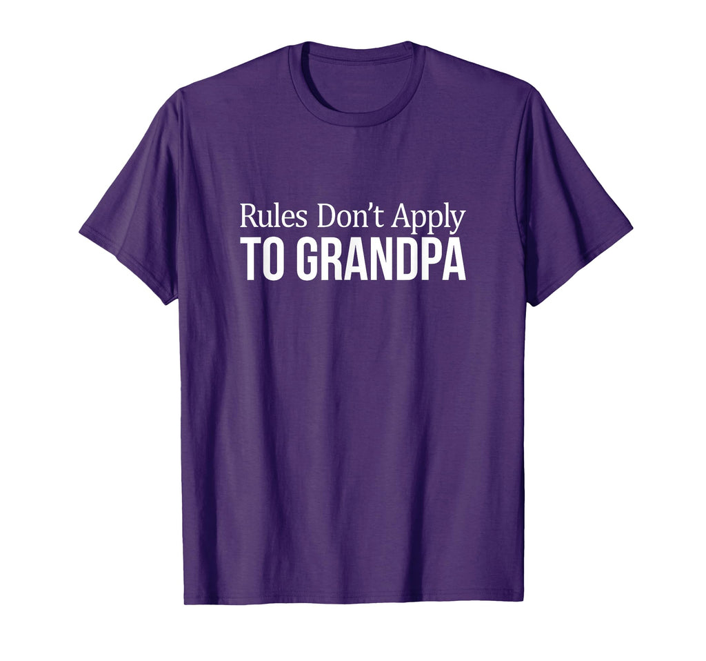 Rules Dont Apply To Grandpa T-Shirt - Aesthetic Graphic Unisex - T-Shirt, Sweatshirt, Hoodie