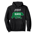 Papa Bear Saudi Arabia Flag Saudi Roots Hoodie - Novelty Apparel Unisex - T-Shirt, Sweatshirt, Hoodie