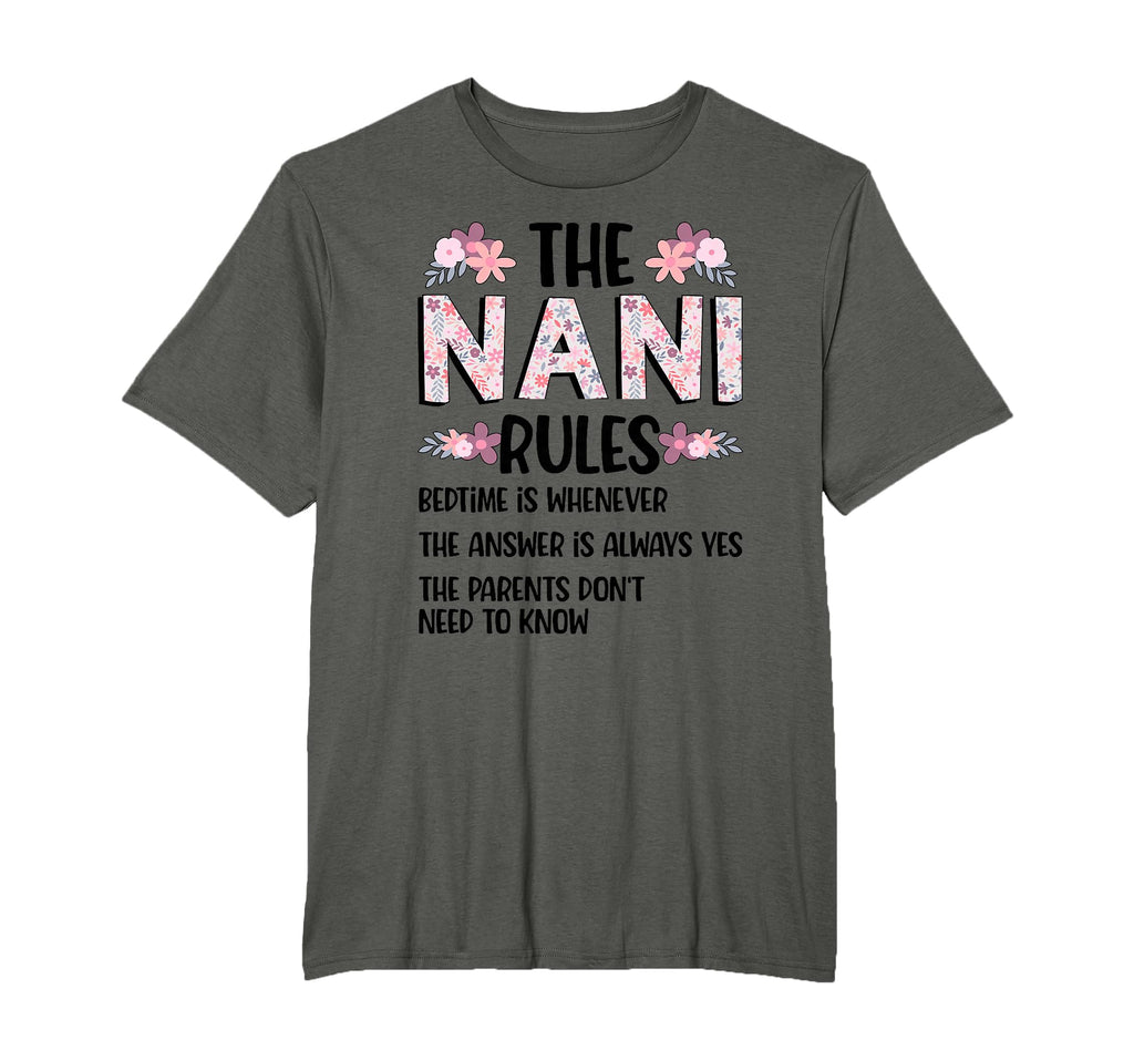 Nani Grandma Rules Nani Grandmother T-Shirt - Streetwear Style Unisex - T-Shirt, Sweatshirt, Hoodie