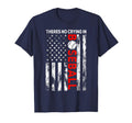 There No Crying Baseball American Flag T-Shirt - Trendy Graphic for Adults - T-Shirt, Sweatshirt, Hoodie