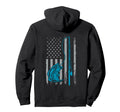 American Flag Fishing Rod Bass Fishing Hoodie - Trendy Graphic Men Women - T-Shirt, Sweatshirt, Hoodie