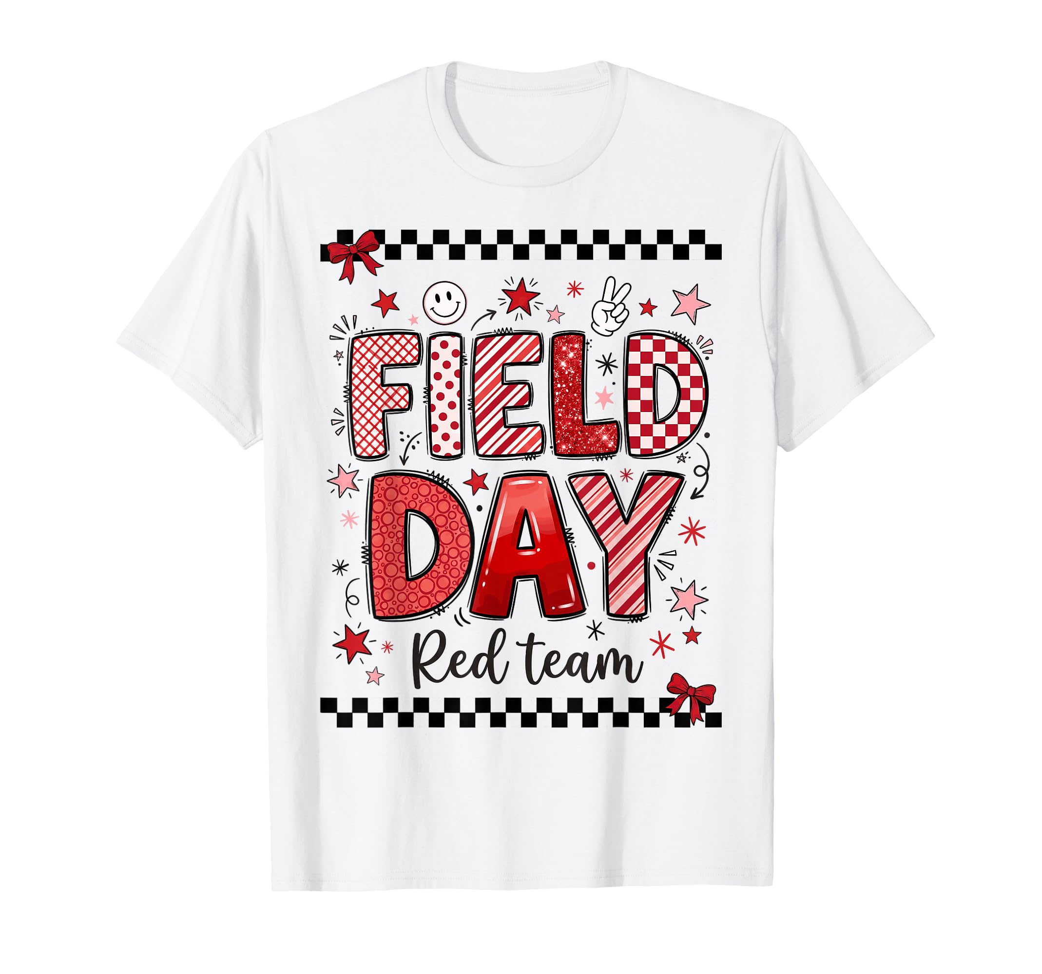 Field Day Red Team Sporty Spirit School T-Shirt - Graphic Print Unisex - T-Shirt, Sweatshirt, Hoodie