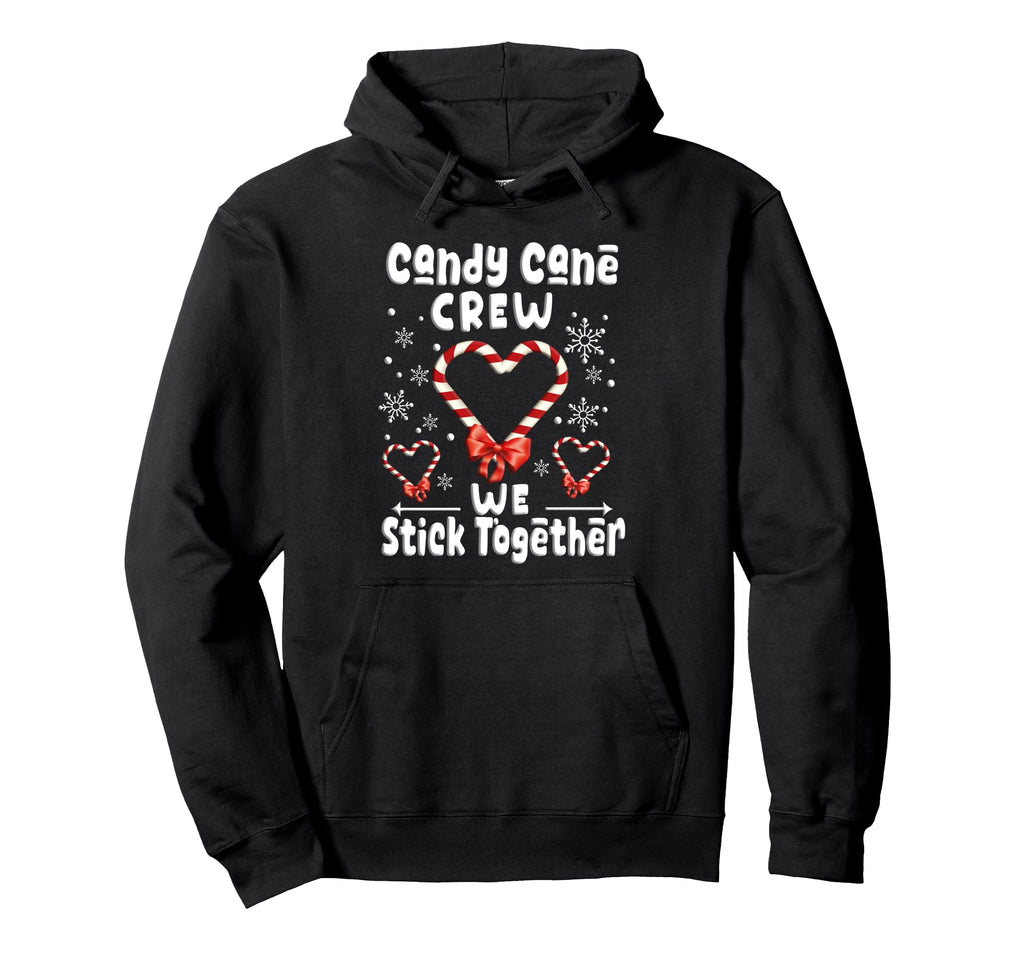 Candy Cane Crew Holiday Family Outfit Hoodie - Casual Everyday Wear Unisex - T-Shirt, Sweatshirt, Hoodie