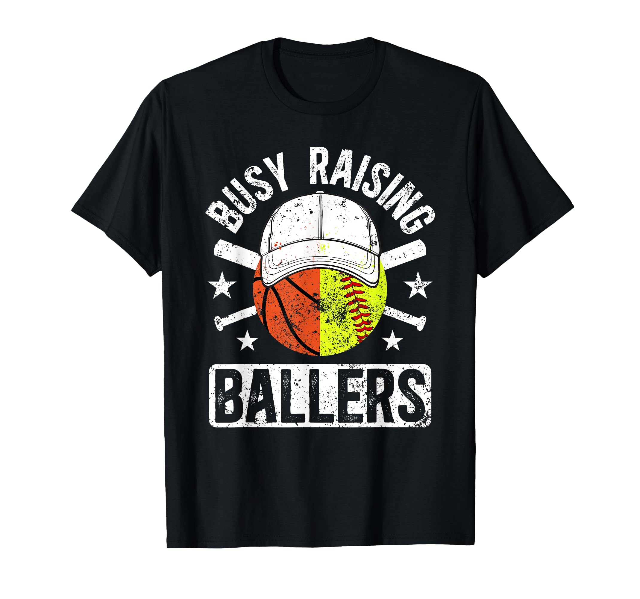 Busy Raising Ballers Basketball T-Shirt - Graphic Print for Adults - T-Shirt, Sweatshirt, Hoodie