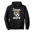 Soccer Wife Leopard Heart Matching Hoodie - Unique Graphic for Adults - T-Shirt, Sweatshirt, Hoodie