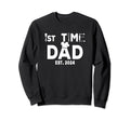 First Time Est 2024 Cooking Dad Sweatshirt - Minimalist Print Men Women - T-Shirt, Sweatshirt, Hoodie