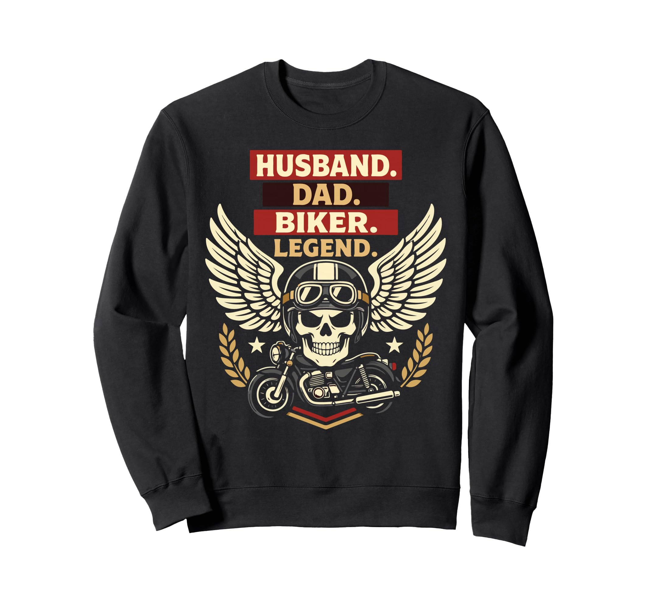 Motorcycle Biker Dad Husband Husband Sweatshirt - Novelty Apparel Unisex - T-Shirt, Sweatshirt, Hoodie
