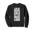 Stereo Guitar Music Drinking Beers Sweatshirt - Aesthetic Graphic Unisex - T-Shirt, Sweatshirt, Hoodie