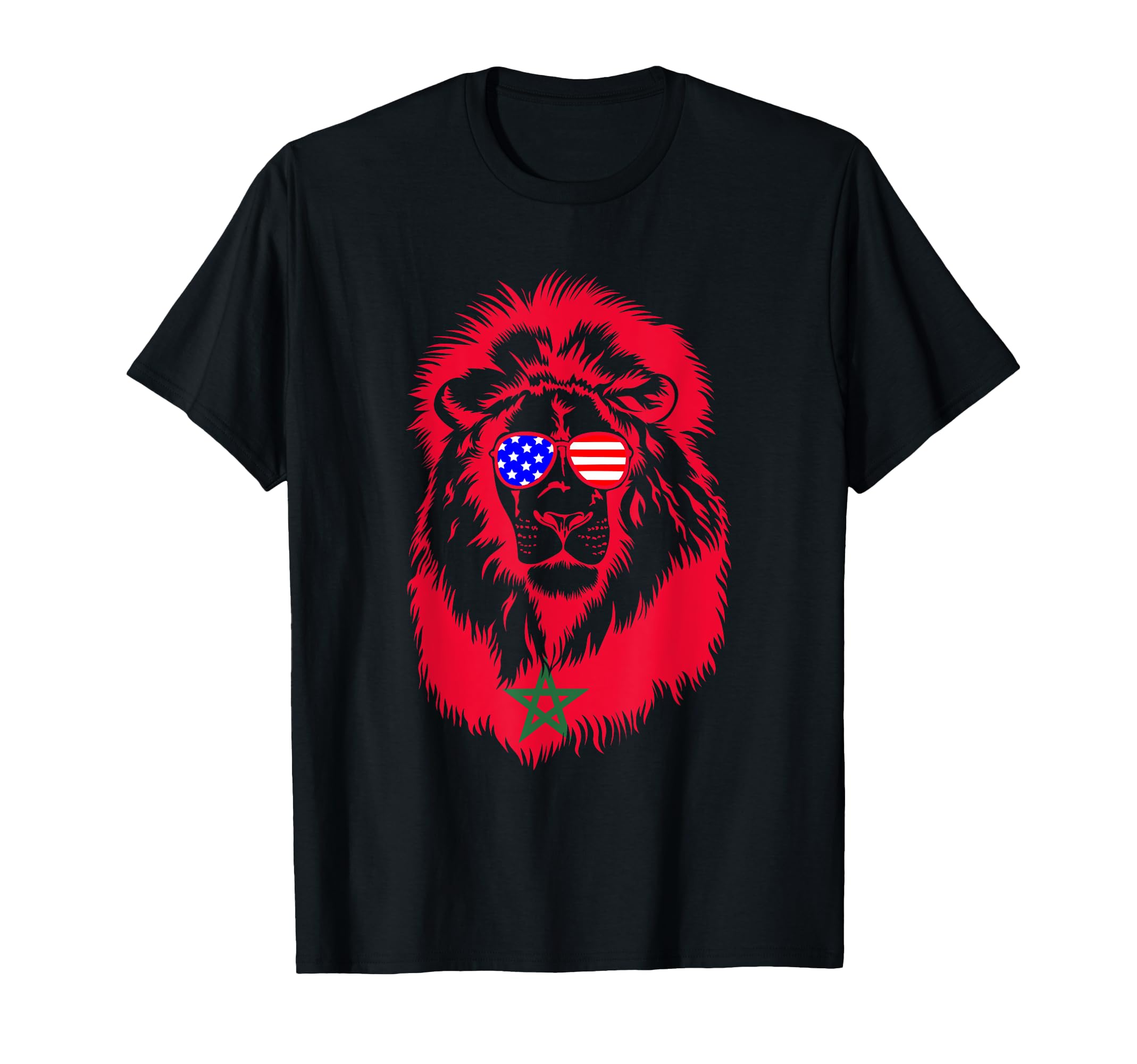 Moorish American Morocco Flag T-Shirt - Fun Novelty Design Men Women - T-Shirt, Sweatshirt, Hoodie