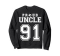 Number 91 Custom Proud Soccer Sweatshirt - Aesthetic Graphic for Adults - T-Shirt, Sweatshirt, Hoodie