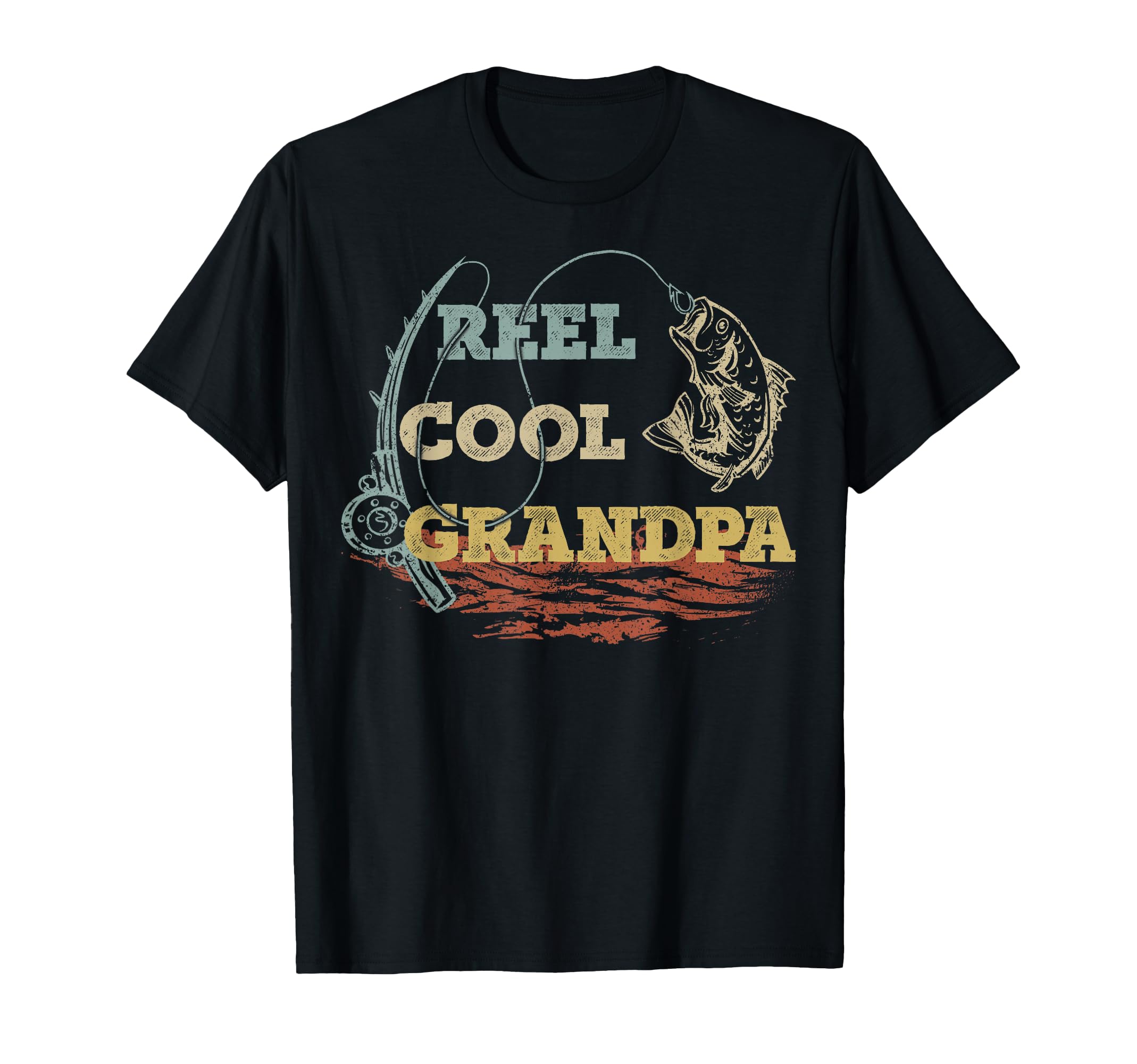 Reel Grandpa Fisherman Family Fishing T-Shirt - Trendy Graphic for Adults - T-Shirt, Sweatshirt, Hoodie