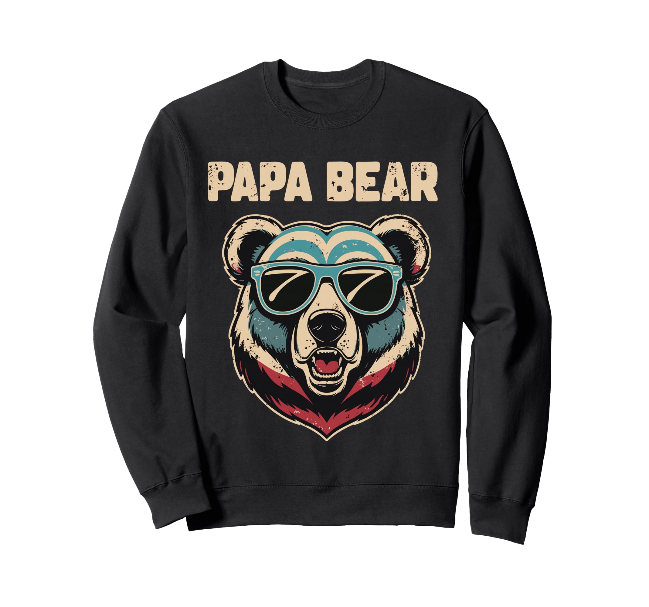 Papa Bear Husband Father Family Fathers Sweatshirt - Graphic Print Unisex - T-Shirt, Sweatshirt, Hoodie