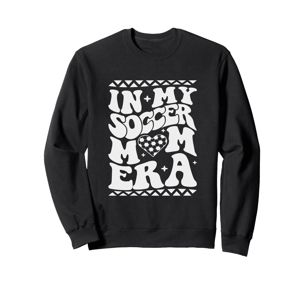 My Soccer Mom Era Groovy Soccer Mama Sweatshirt - Graphic Print for Adults - T-Shirt, Sweatshirt, Hoodie