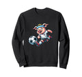 Football Pig Mascot Playing Soccer Sweatshirt - Graphic Print for Adults - T-Shirt, Sweatshirt, Hoodie