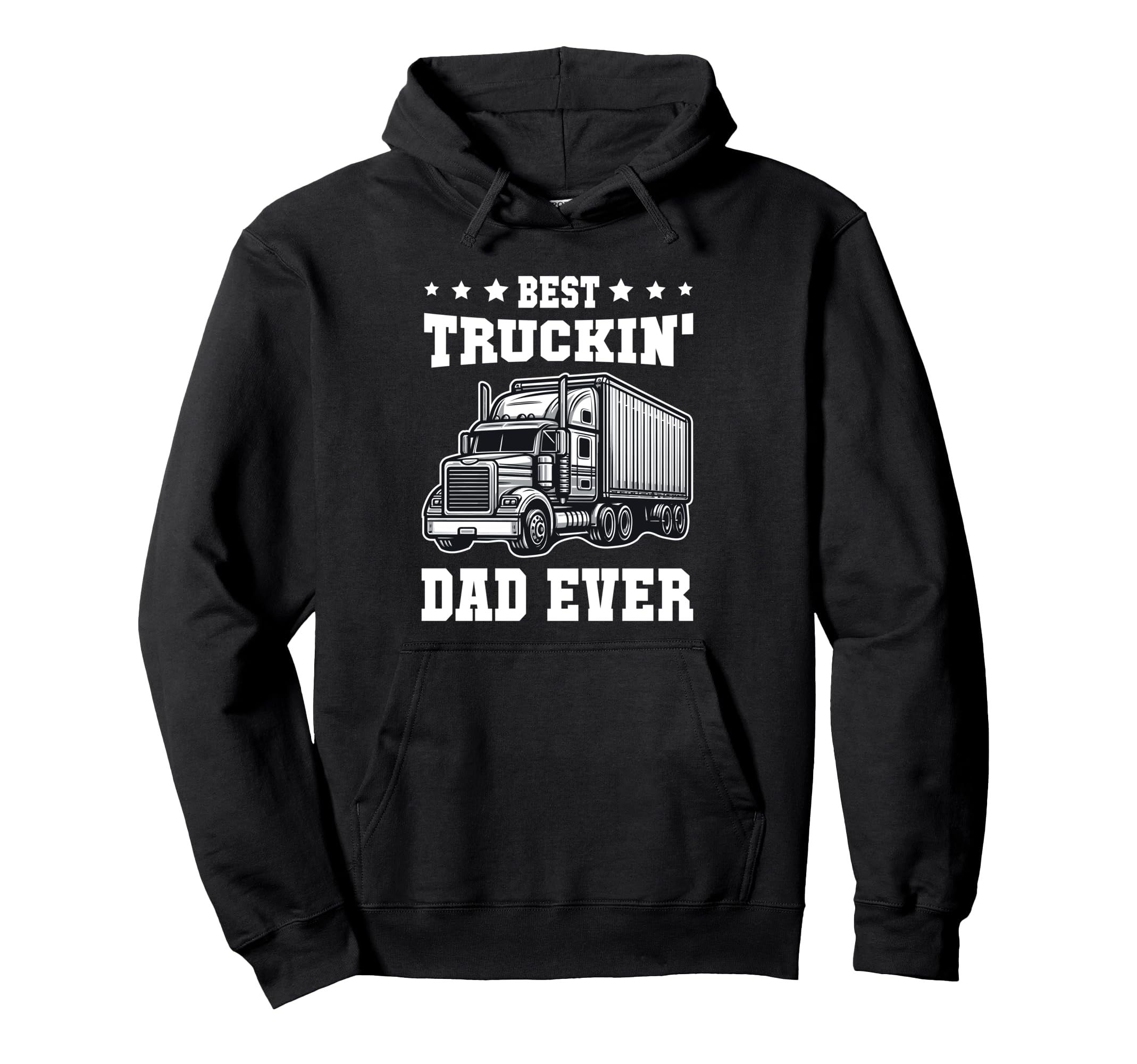Best Truckin Dad Ever Trucker Dad Hoodie - Aesthetic Graphic Men Women - T-Shirt, Sweatshirt, Hoodie