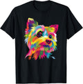 Colorful Pop Art Yorkshire Terrier Portrait Yorkie - Adult & Kids T-Shirts, Sweatshirts & Hoodies apparel design preview 1