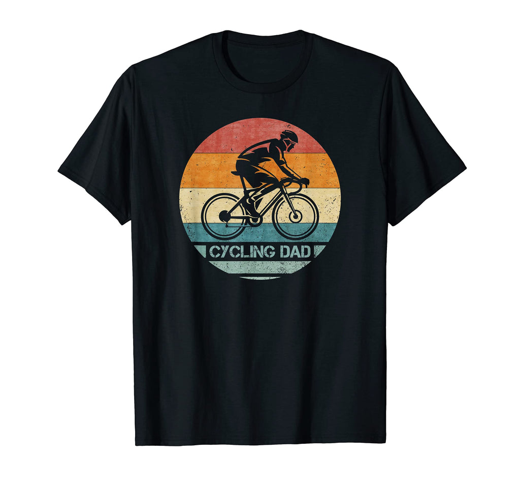 Proud Cycling Dad Cyclist Silhouette T-Shirt - Aesthetic Graphic Unisex - T-Shirt, Sweatshirt, Hoodie