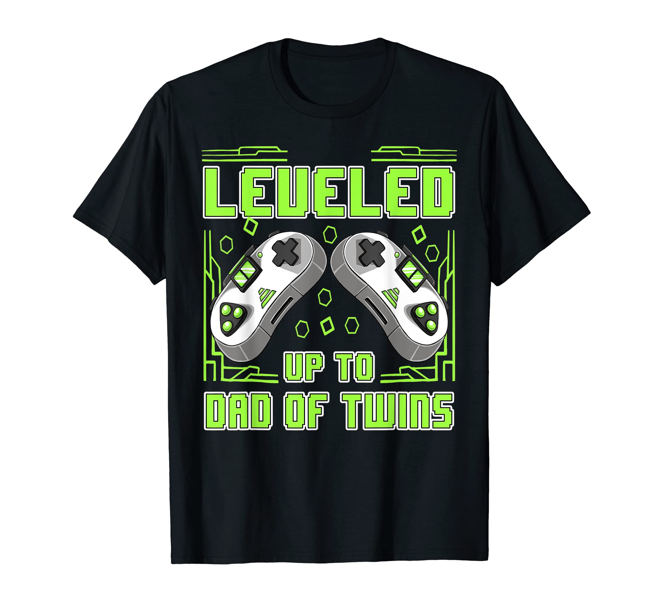 Mens Gaming Leveled Up To Dad T-Shirt - Casual Everyday Wear for Adults - T-Shirt, Sweatshirt, Hoodie