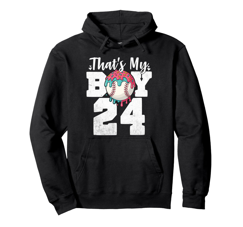 Thats My Baseball 24 Number Mom Dad 24 Hoodie - Custom Art Print Men Women - T-Shirt, Sweatshirt, Hoodie