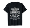 Fireman Dad Firefighter Fathers Day Gift T-Shirt - Custom Art Print Unisex - T-Shirt, Sweatshirt, Hoodie