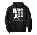 11 Year Old Soccer Birthday Party Theme Hoodie - Unique Graphic Unisex - T-Shirt, Sweatshirt, Hoodie