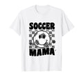 Soccer Mama Checkered Groovy Soccer Mom T-Shirt - Minimalist Print Unisex - T-Shirt, Sweatshirt, Hoodie