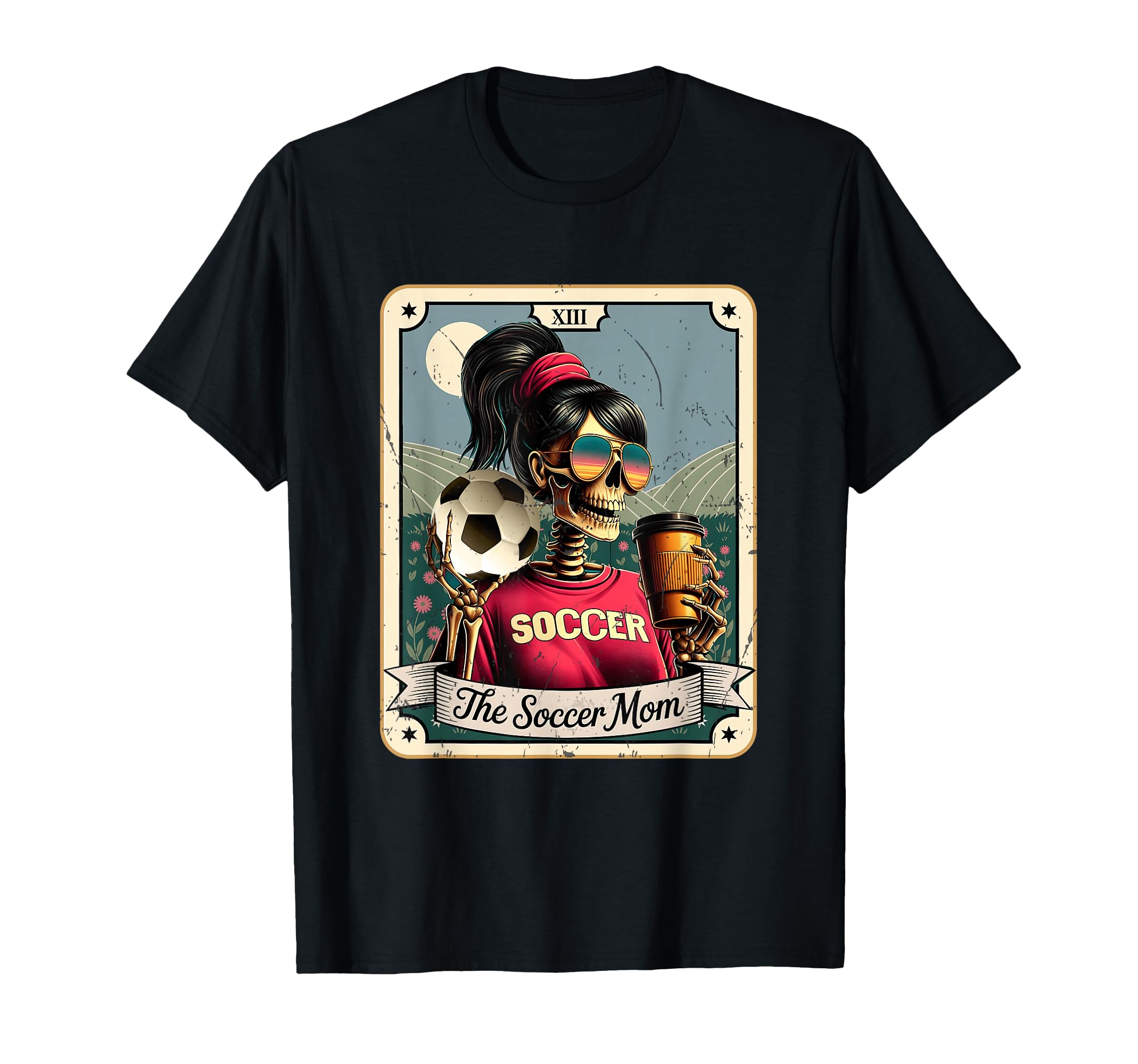 Skeleton Tarot Card Halloween T-Shirt - Aesthetic Graphic for Adults - T-Shirt, Sweatshirt, Hoodie