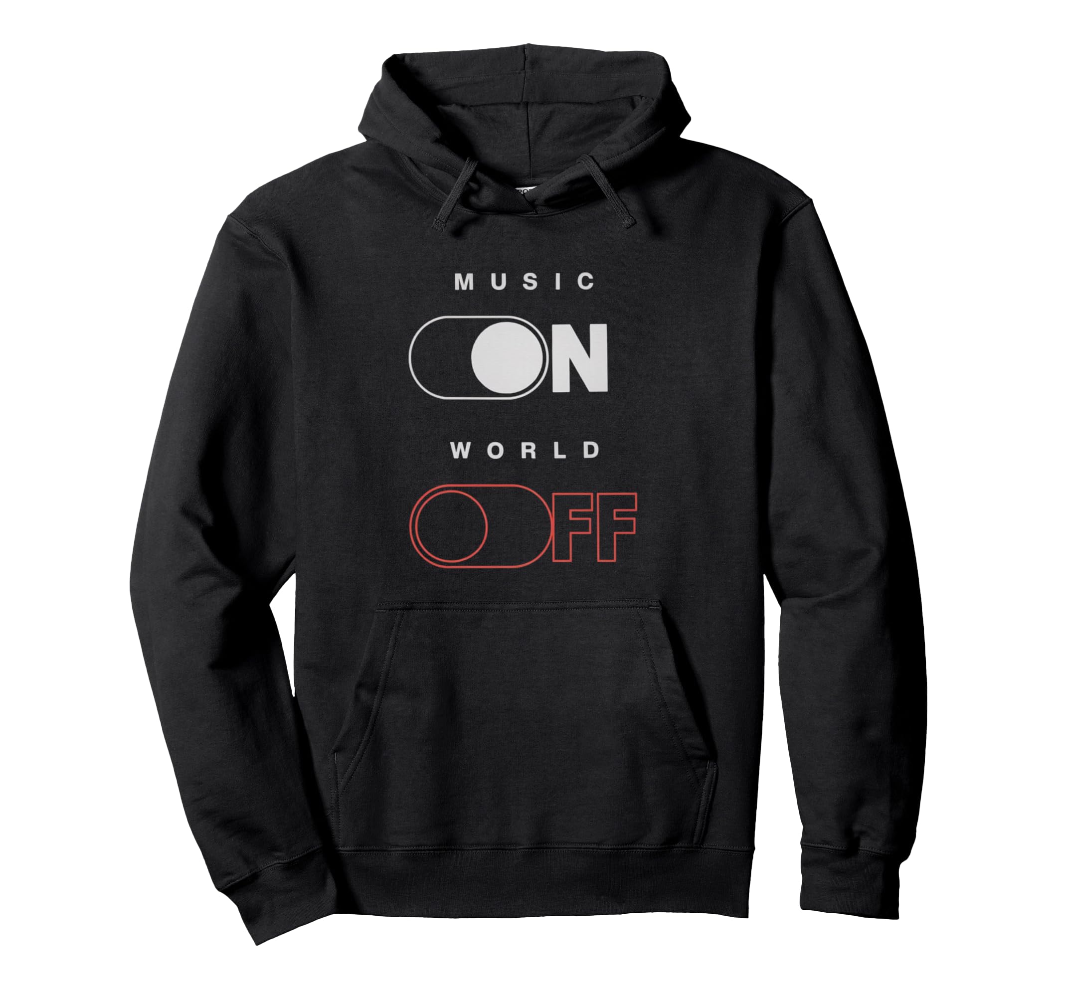 Music World Off Music Lovers Djs Hoodie - Novelty Apparel for Adults - T-Shirt, Sweatshirt, Hoodie
