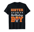 Sister Birthday Basketball Birthday T-Shirt - Aesthetic Graphic Unisex - T-Shirt, Sweatshirt, Hoodie