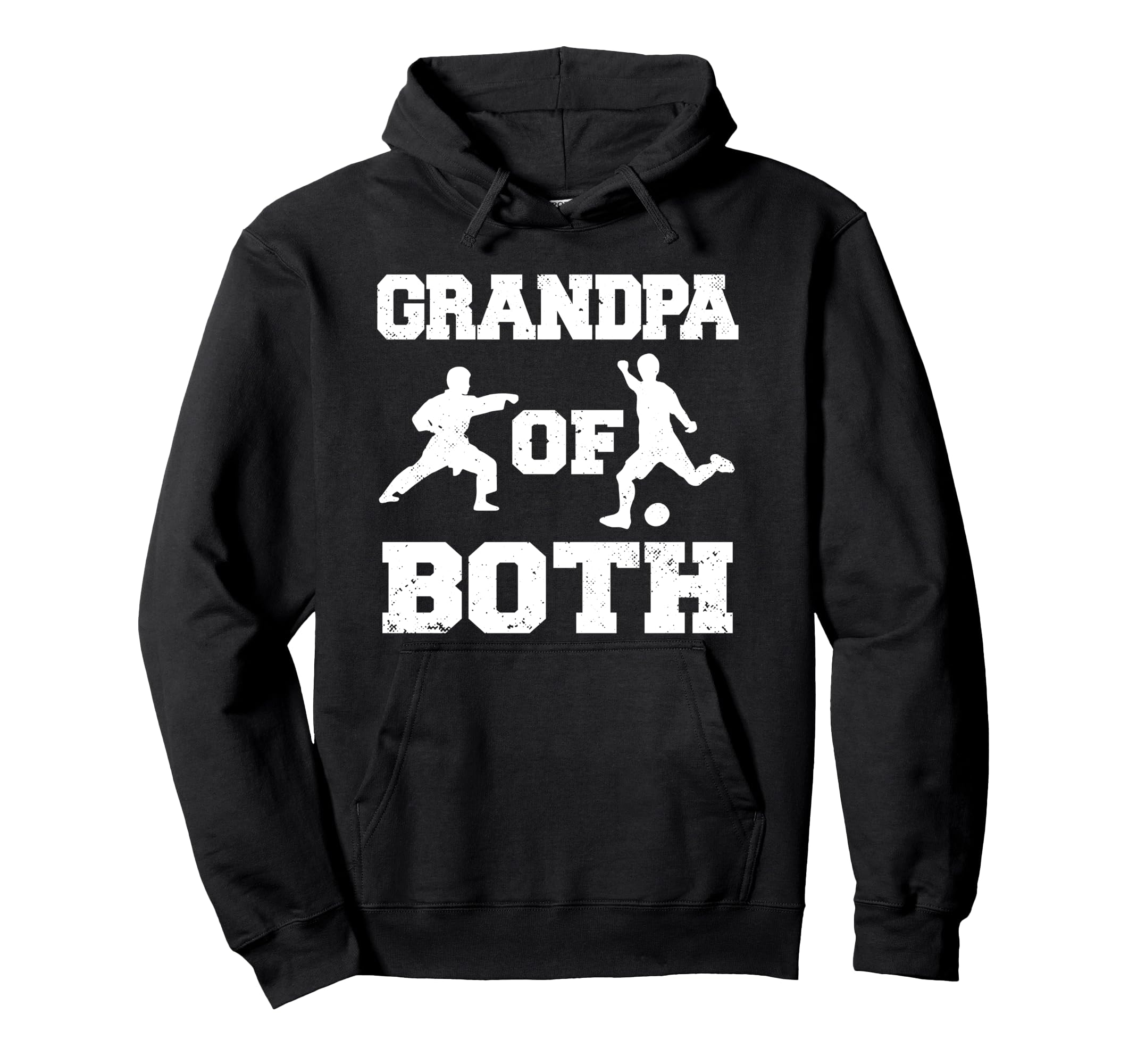 Grandpa Both Funny Soccer And Karate Hoodie - Unique Graphic for Adults - T-Shirt, Sweatshirt, Hoodie
