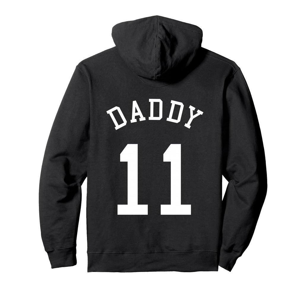 Daddy Team Uniform 11 Handball Dad Hoodie - Minimalist Print Men Women - T-Shirt, Sweatshirt, Hoodie