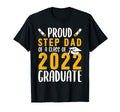 Proud Step Dad Class 2022 Graduate T-Shirt - Minimalist Print for Adults - T-Shirt, Sweatshirt, Hoodie