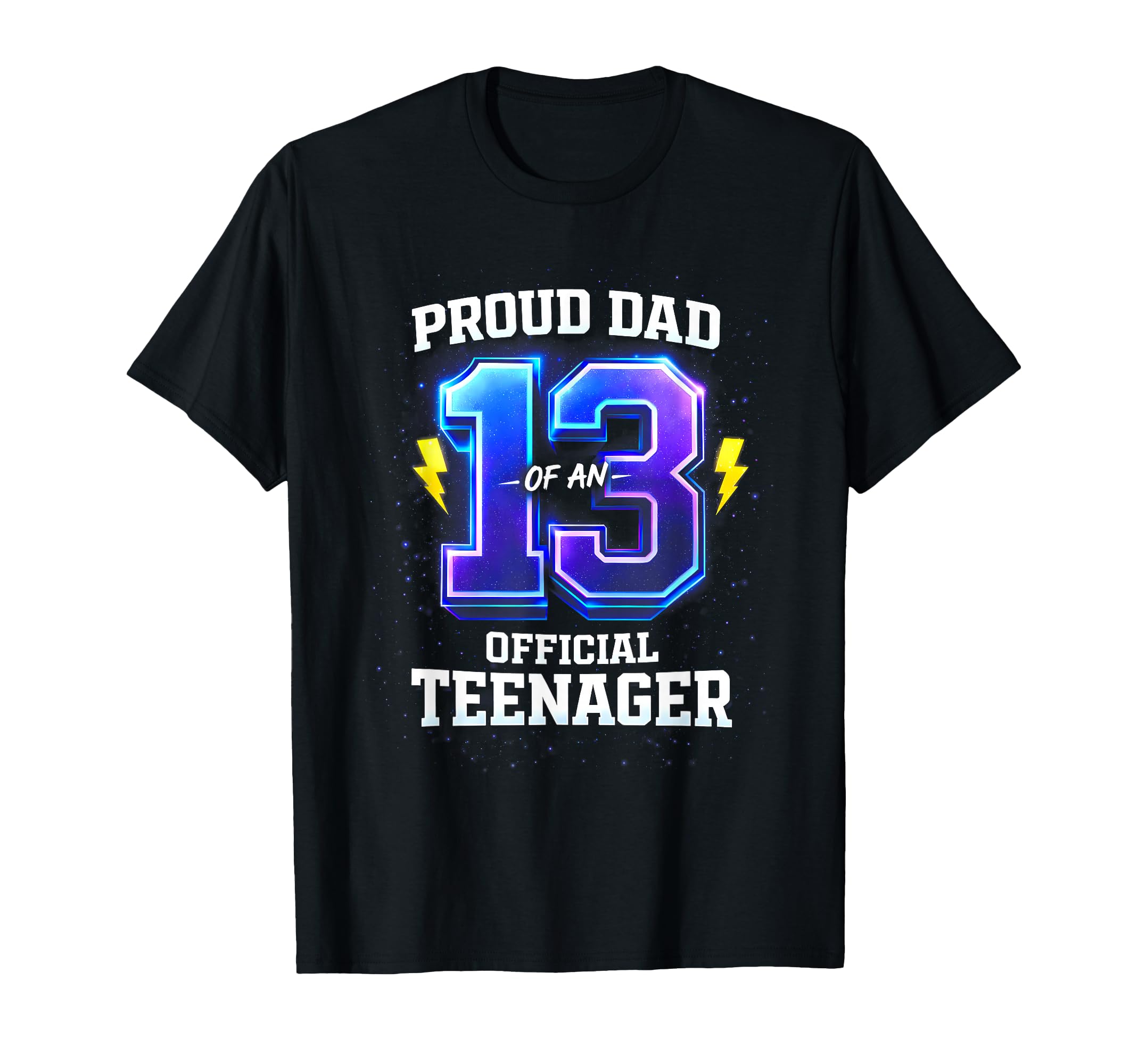 Proud Dad Teenager Birthday Outfit T-Shirt - Minimalist Print Unisex - T-Shirt, Sweatshirt, Hoodie