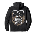 Dads Beards Are Better Gears Fun Hoodie - Unique Graphic Men Women - T-Shirt, Sweatshirt, Hoodie