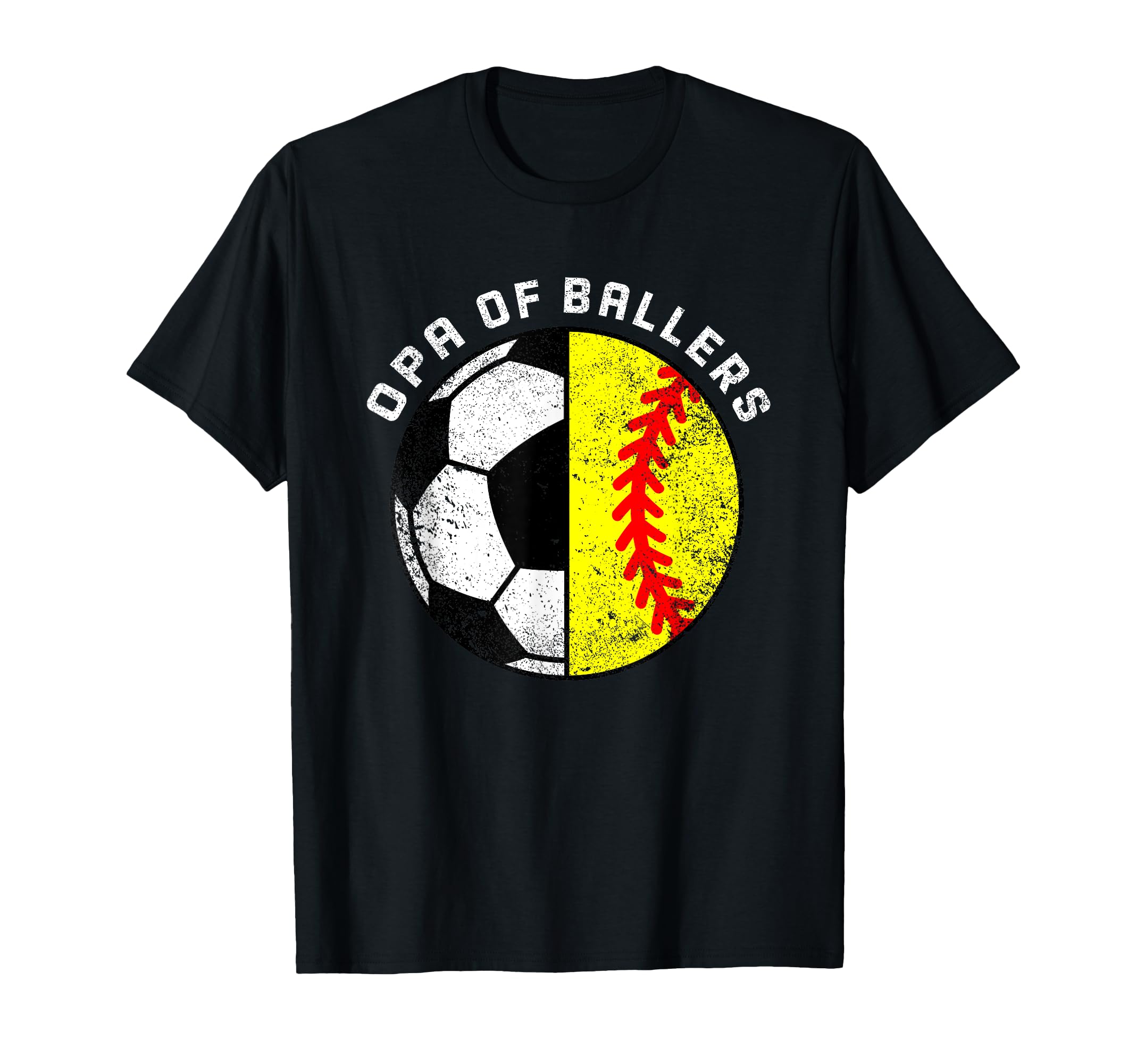 Opa Ballers Funny Soccer Softball T-Shirt - Graphic Print for Adults - T-Shirt, Sweatshirt, Hoodie