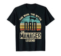 Mens Myth Legend Dad Manager T-Shirt - Graphic Print Men Women - T-Shirt, Sweatshirt, Hoodie
