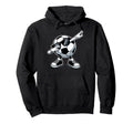 Funny Dabbing Dab Soccer Player Ball Hoodie - Minimalist Print Unisex - T-Shirt, Sweatshirt, Hoodie