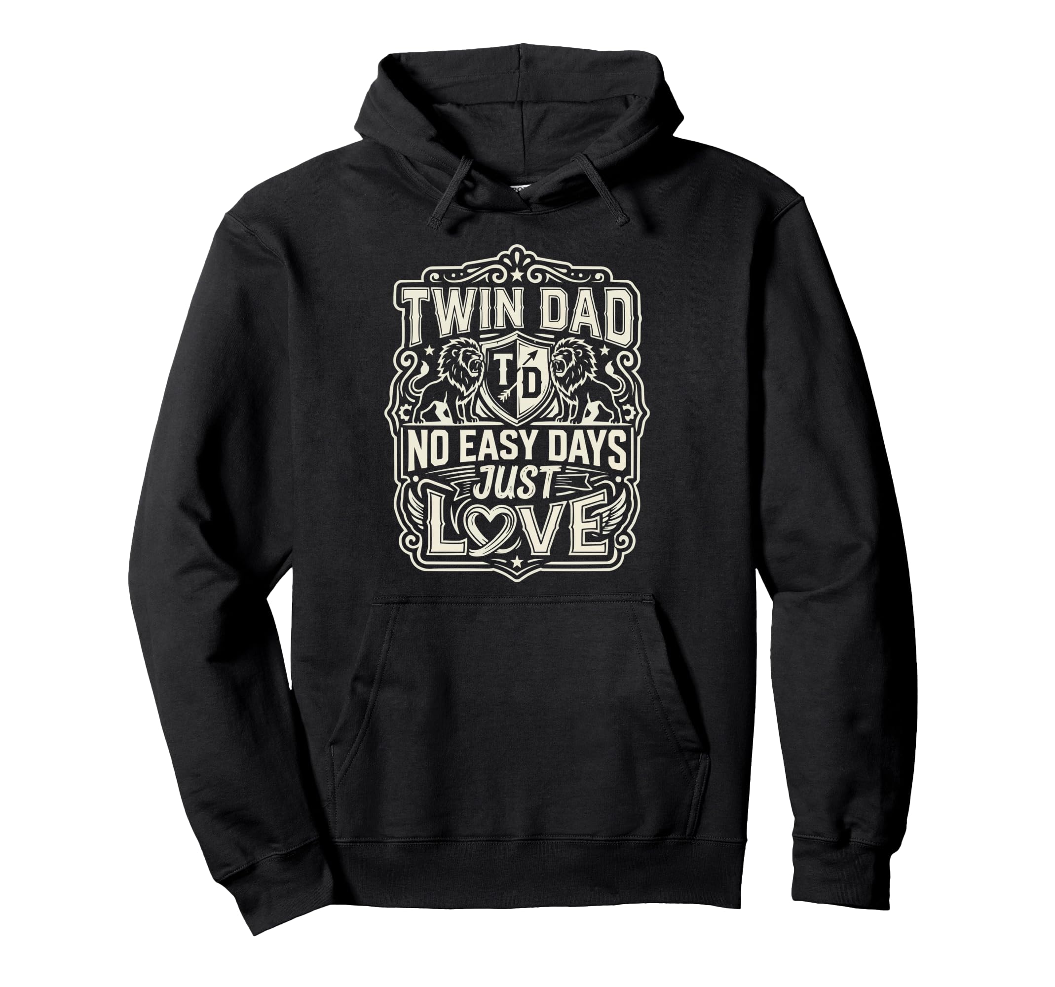 Double Twin Dad Twins Pregnancy Fathers Hoodie - Aesthetic Graphic Unisex - T-Shirt, Sweatshirt, Hoodie