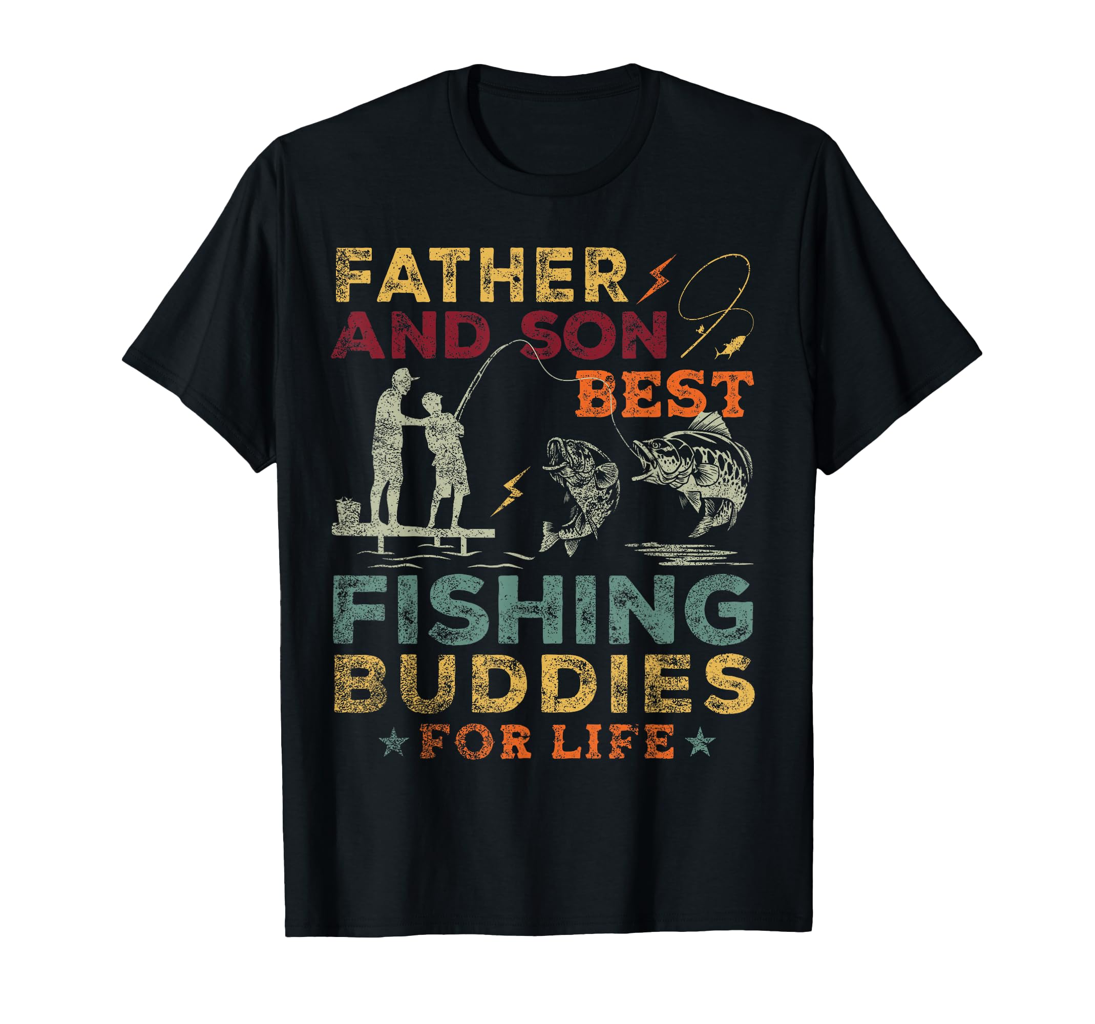 Father And Son Fishing Buddies Life T-Shirt - Custom Art Print for Adults - T-Shirt, Sweatshirt, Hoodie