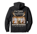 Father And Daughter Hunting Buddies Hoodie - Minimalist Print for Adults - T-Shirt, Sweatshirt, Hoodie