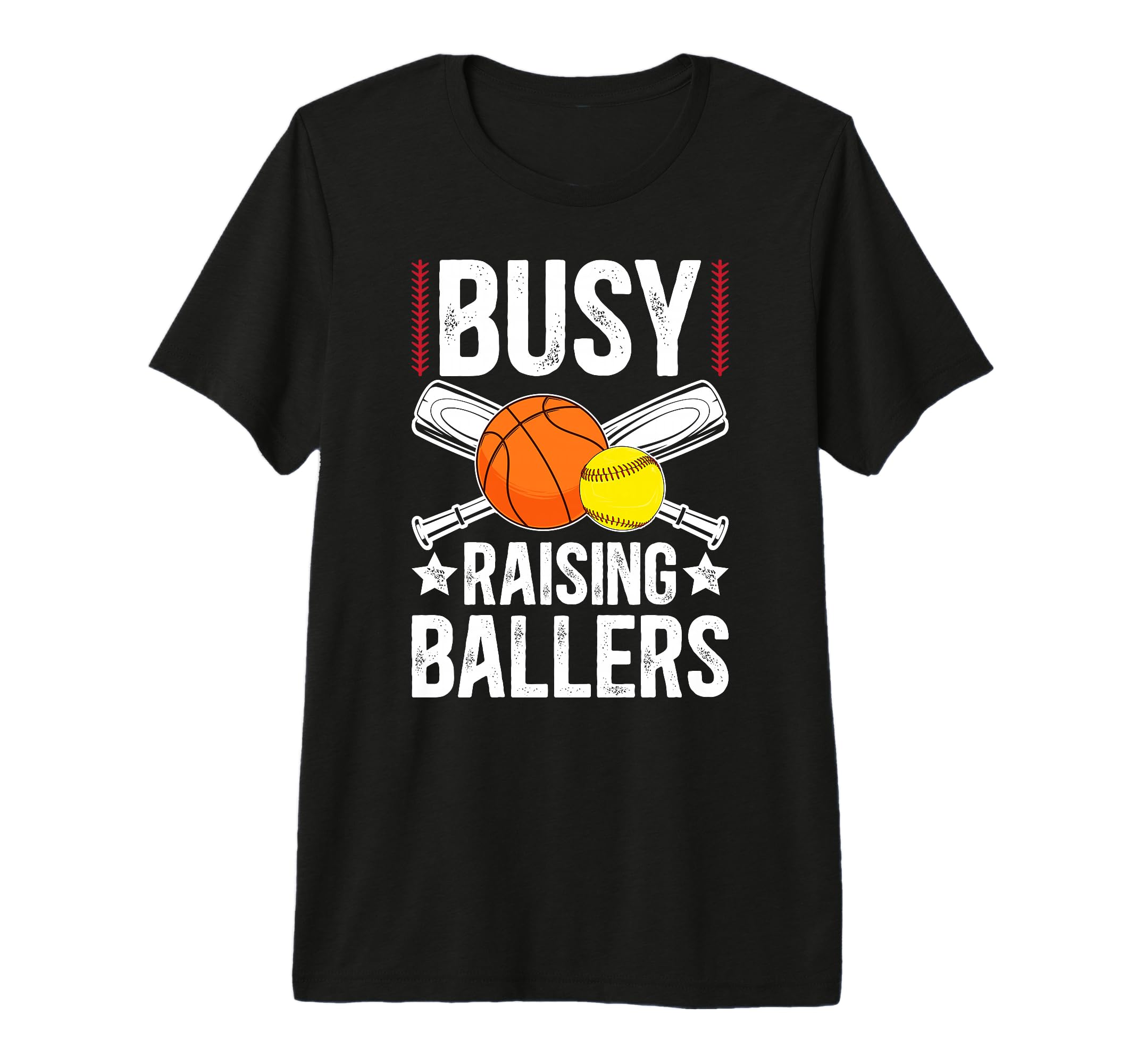 Mens Busy Raising Ballers T-Shirt - Fun Novelty Design Men Women - T-Shirt, Sweatshirt, Hoodie