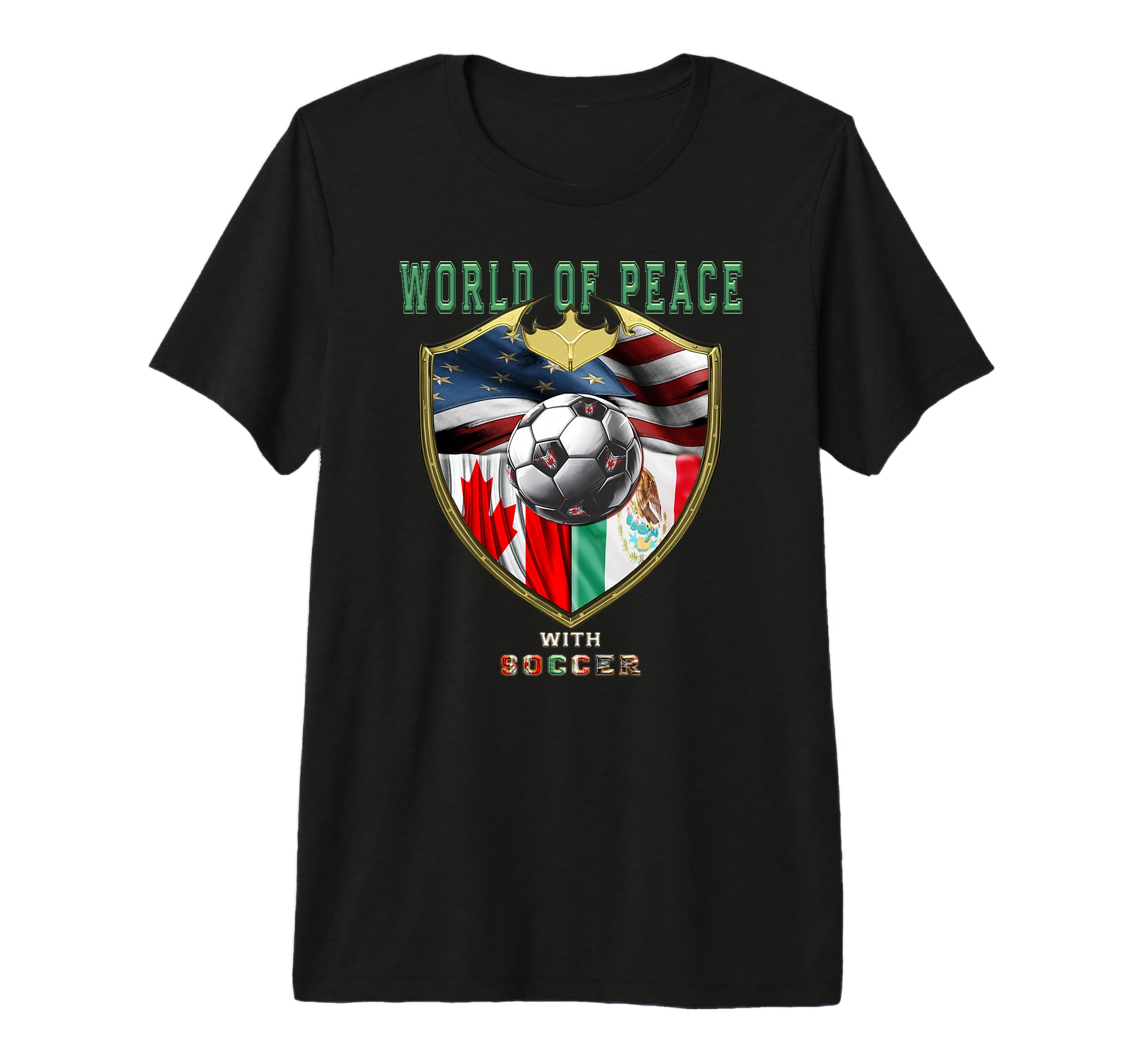 World Peace Soccer Fans Tri Blend T-Shirt - Casual Everyday Wear Unisex - T-Shirt, Sweatshirt, Hoodie