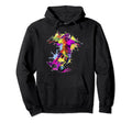 Soccer Paint Splash Womens Soccer Hoodie - Trendy Graphic Unisex - T-Shirt, Sweatshirt, Hoodie