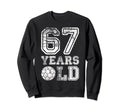 67 Years Old Soccer Sports Birthday Sweatshirt - Unique Graphic Unisex - T-Shirt, Sweatshirt, Hoodie