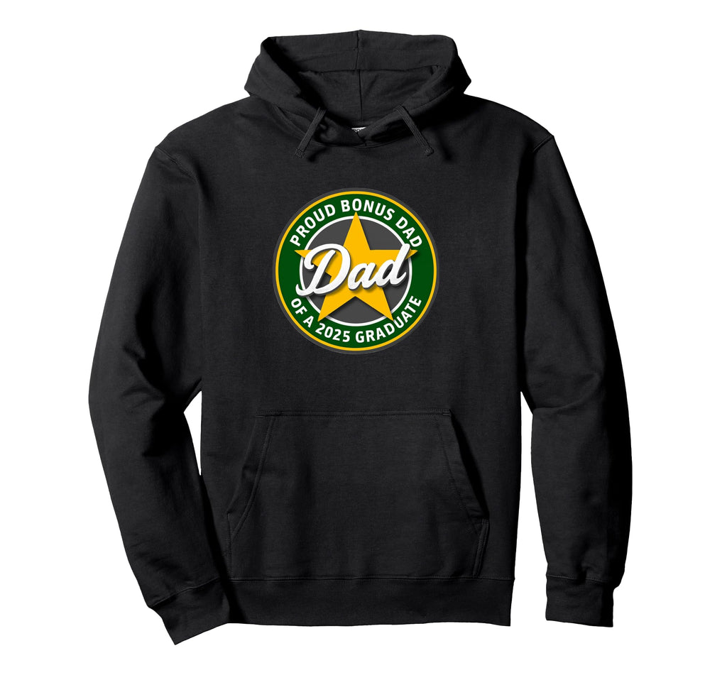 Proud Bonus Dad 2025 Graduate Grad Party Hoodie - Aesthetic Graphic Unisex - T-Shirt, Sweatshirt, Hoodie