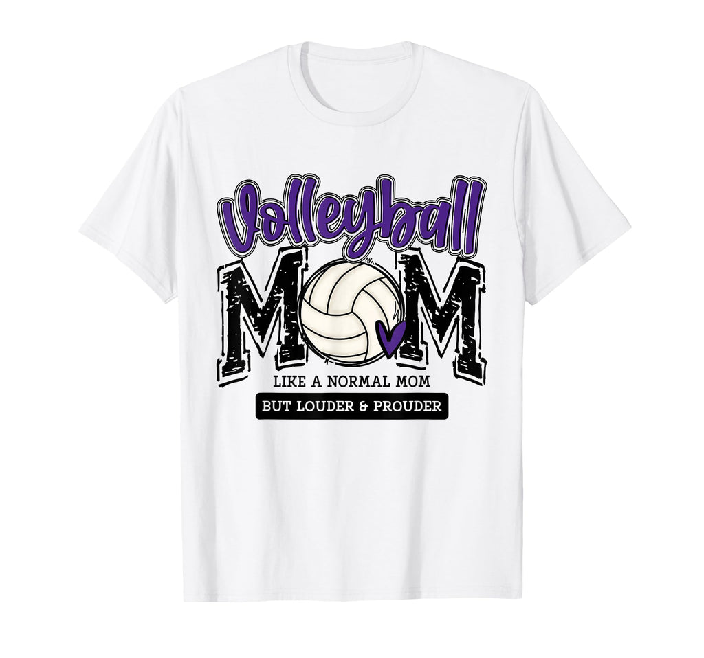 Volleyball Mom Purple Game Day Mama T-Shirt - Aesthetic Graphic for Adults - T-Shirt, Sweatshirt, Hoodie