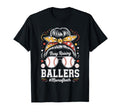 Busy Raising Ballers Mom Both T-Shirt - Minimalist Print for Adults - T-Shirt, Sweatshirt, Hoodie
