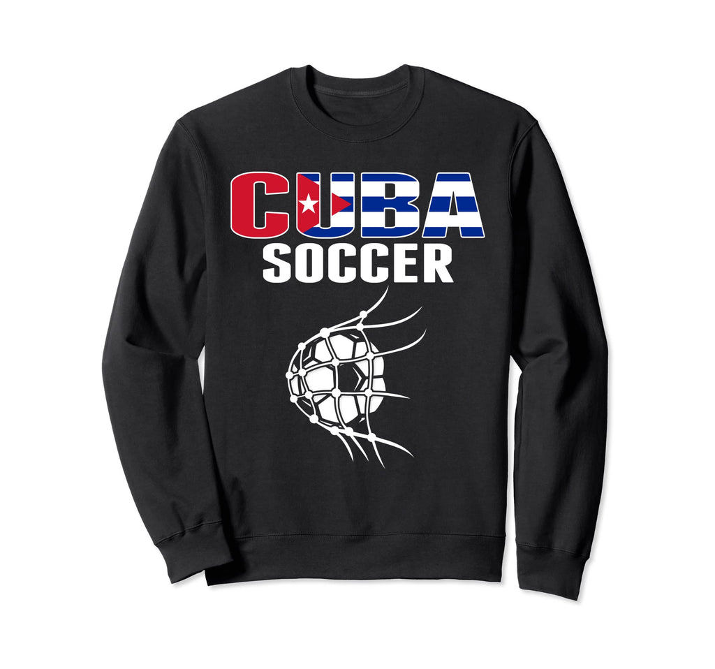 Cuba Soccer Ball Net Goal Cuban Sweatshirt - Unique Graphic for Adults - T-Shirt, Sweatshirt, Hoodie